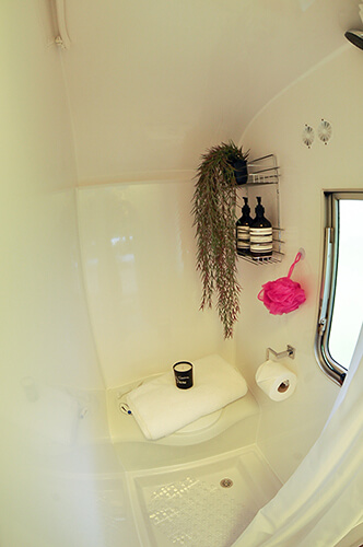 Caravan shower room