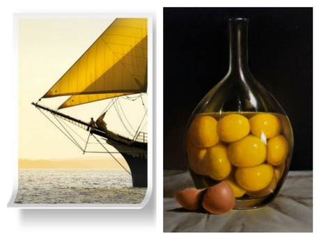 Yellow artwork