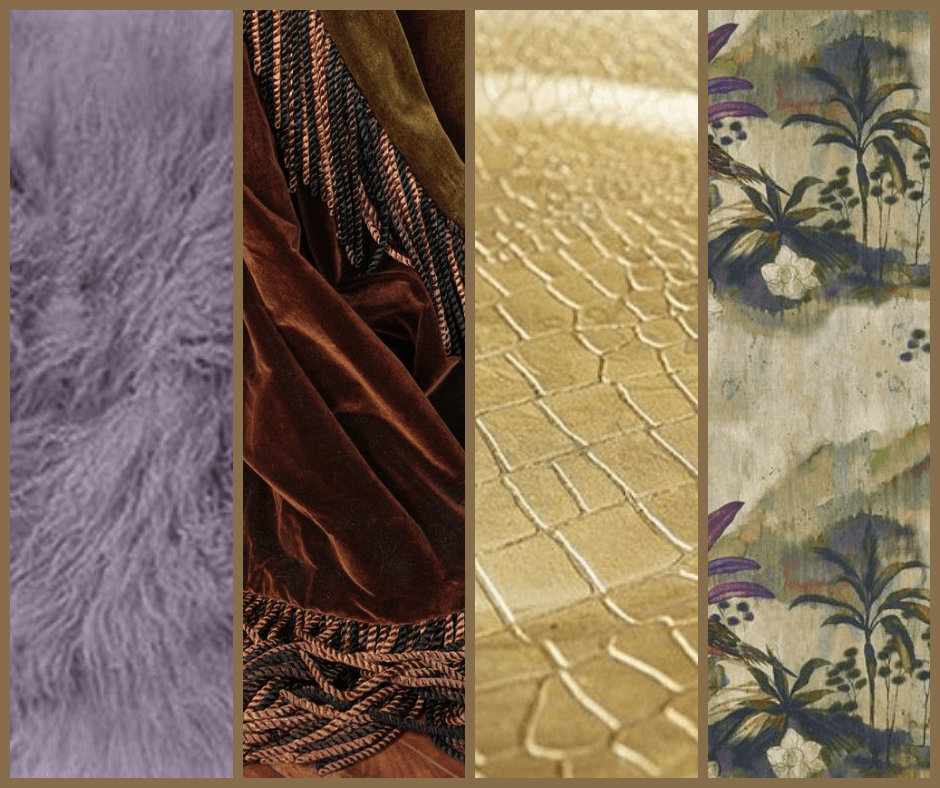 Early autumn moodboard textures